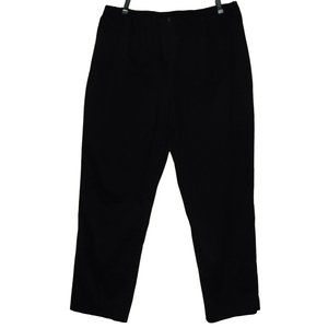 Susan Graver Pants XL x 30" Black high rise Straight/Tapered (left zipper) high